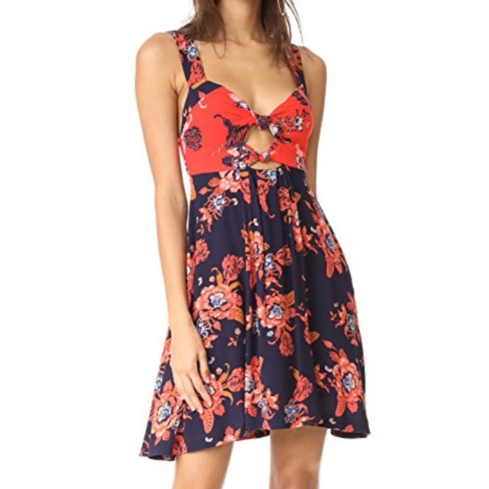Free People Bandeau Baby It's You Dress Navy